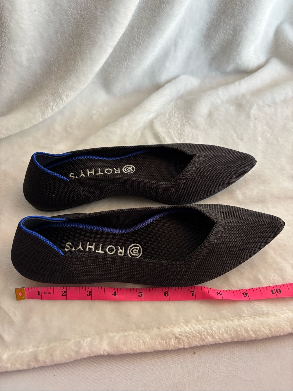 Rothy's Pointed Toe Black Ballet Flats 9.5 - Picture 9 of 9